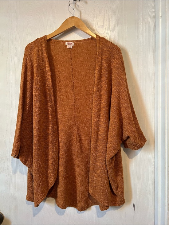 Mossimo Supply Co. Sweaters - Mossimo Supply Co Short Sleeve Cardigan Sweater Top Orange gold Women Sz XL